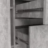 AKORD K100 Beton Komód 2 Ajtós 3 Fiókos