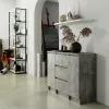 AKORD K100 Beton Komód 2 Ajtós 3 Fiókos