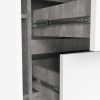 AKORD K100 Modern Komód Laminált Beton-Fehér