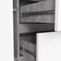AKORD K100 Modern Komód Laminált Beton-Fehér