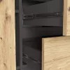 AKORD K100 Klasszikus Komód Laminált Grafit-Artisan Tölgy