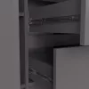 AKORD K100 Klasszikus Komód Laminált Grafit-Szürke 3 Fiókos