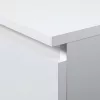 AKORD K100 Klasszikus Komód Laminált Fehér 3 Fiókos