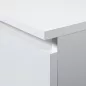 AKORD K100 Klasszikus Komód Laminált Fehér 3 Fiókos