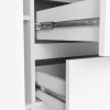 AKORD K100 Klasszikus Komód Laminált Fehér 3 Fiókos