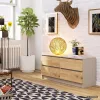 AKORD Furniture Factory CLP K120 Komód Laminált Lap Kasmír / Artisan Tölgy 4 Fiókos