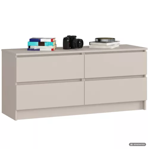 AKORD Furniture Factory CLP K120 Komód Laminált Lap Kasmír 4 Fiókos
