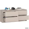 AKORD Furniture Factory CLP K120 Komód Laminált Lap Kasmír 4 Fiókos