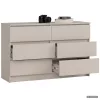 AKORD CLP K120 Komód Laminált Lap Kasmír 6 Fiókos
