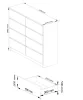 AKORD CLP K120 Komoda Laminált Kaszmír / Artisan Tölgy 8 Fiókos