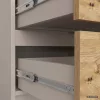 AKORD CLP K120 Komoda Laminált Kaszmír / Artisan Tölgy 8 Fiókos