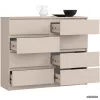 AKORD Furniture Factory CLP K120 Komód Laminált Kaszmír 8 Fiókos