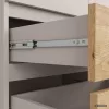 AKORD Furniture Factory CLP K140 Komoda Laminált Lap Kasmír / Artisan Tölgy 6 Fiókos