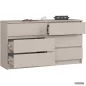   AKORD Furniture Factory CLP K140 Komoda Laminált Lap Kasmír 6 Fiókos