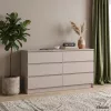 AKORD Furniture Factory CLP K140 Komoda Laminált Lap Kasmír 6 Fiókos