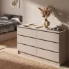 AKORD Furniture Factory CLP K140 Komoda Laminált Lap Kasmír 6 Fiókos