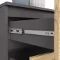   AKORD CLP K160 Komód Laminált Grafitszürke/Artisan Tölgy 4 Fiókos