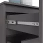 AKORD CLP K160 Komód Laminált Grafitszürke 4 Fiókos