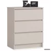 AKORD Furniture Factory CLP K60 Komoda Laminált Kaszmír 3 Fiókos