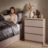 AKORD Furniture Factory CLP K60 Komoda Laminált Kaszmír 3 Fiókos
