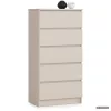 AKORD Furniture Factory CLP K60 Komoda Laminált Kaszmír 5 Fiókos