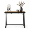 AKORD ORIGO Loft Konzolasztal 90 cm Dąb Craft Fekete Lábakkal