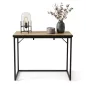   AKORD ORIGO Loft Konzolasztal 90 cm Dąb Craft Fekete Lábakkal