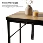  AKORD ORIGO Loft Konzolasztal 90 cm Dąb Craft Fekete Lábakkal