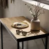 AKORD ORIGO Loft Konzolasztal 90 cm Dąb Craft Fekete Lábakkal