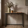 AKORD ORIGO Loft Konzolasztal 90 cm Dąb Craft Fekete Lábakkal