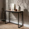 AKORD ORIGO Loft Konzolasztal 90 cm Dąb Craft Fekete Lábakkal