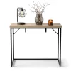 AKORD ORIGO Loft Konzolasztal 90 cm Sonoma Tölgy Fekete Lábakkal