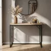 AKORD ORIGO Loft Konzolasztal 90 cm Sonoma Tölgy Fekete Lábakkal