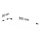 AKORD PS-3 Fali Polc 60cm Fehér Laminált