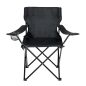   Fancy Garden ANTER Összecsukható Kemping Szék Fém Oxford Fekete Pohártartóval