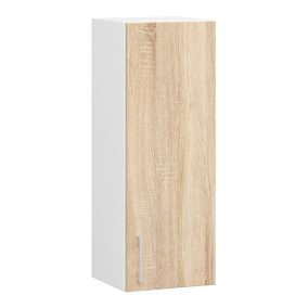 AKORD Lima Fali Konyhaszekrény Sonoma Tölgy-Fehér 30cm