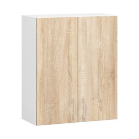 AKORD Lima W60 Faliszekrény Laminált Fehér-Sonoma Tölgy