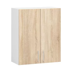 AKORD Lima W60 Faliszekrény Laminált Fehér-Sonoma Tölgy