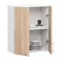 AKORD Lima W60 Faliszekrény Laminált Fehér-Sonoma Tölgy