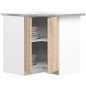   AKORD Lima Sarok Konyhaszekrény Sonoma Tölgy Fehér Munkalappal