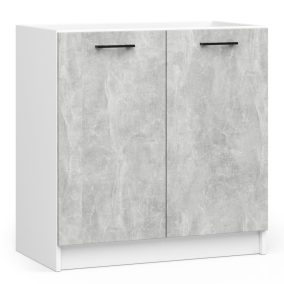 AKORD Oliwia Mosogatószekrény Laminált Fehér-Beton Matt