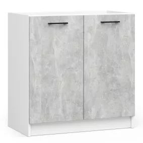 AKORD Oliwia Mosogatószekrény Laminált Fehér-Beton Matt