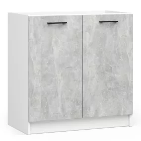 AKORD Oliwia Mosogatószekrény Laminált Fehér-Beton Matt