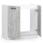 AKORD Oliwia Mosogatószekrény Laminált Fehér-Beton Matt