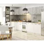 AKORD Oliwia W80 Fali Konyhaszekrény Laminált Fehér-Beton