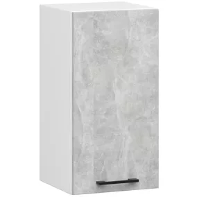   AKORD Oliwia Fali Konyhaszekrény Laminált Fehér-Beton Matt 40cm