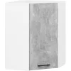 AKORD Oliwia Sarok Felső Konyhaszekrény 60/60 Fehér/Beton
