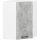 AKORD Oliwia Sarok Felső Konyhaszekrény 60/60 Fehér/Beton