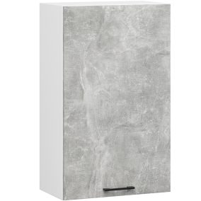 AKORD Oliwia Fali Konyhaszekrény Laminált Fehér-Beton Matt