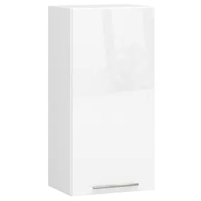 AKORD Oliwia Fali Konyhaszekrény Magasfényű Fehér 40cm